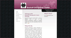 Desktop Screenshot of boshoffchiropractic.com